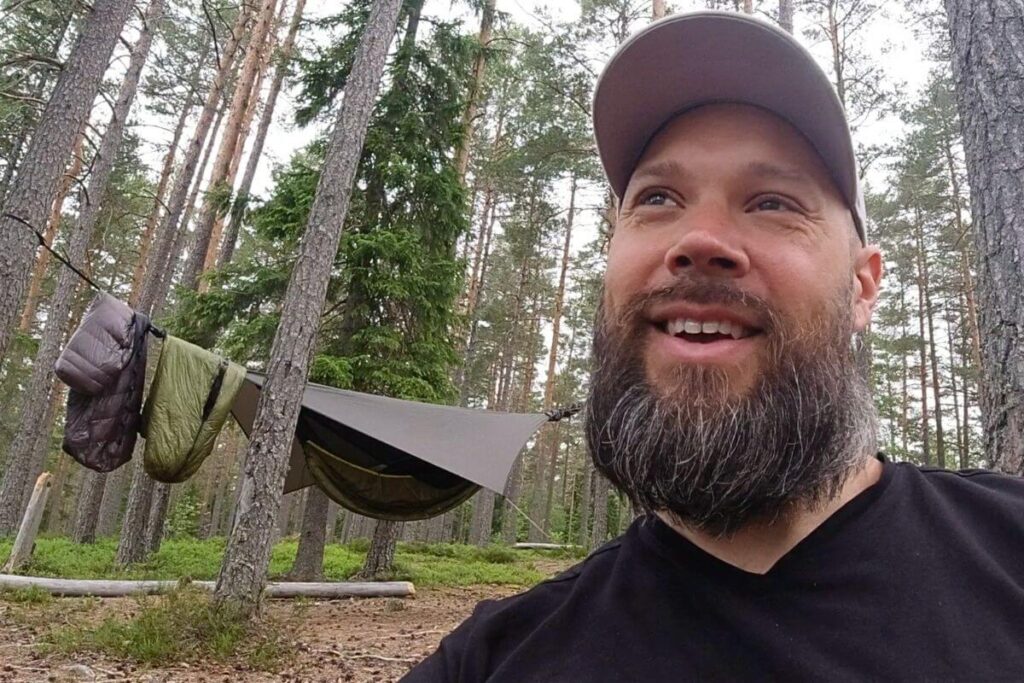 Hängmatta för camping och vandring