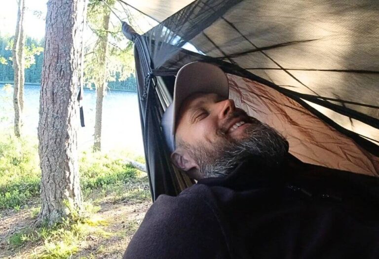 Hängmatta tarp Bloggminiatyr