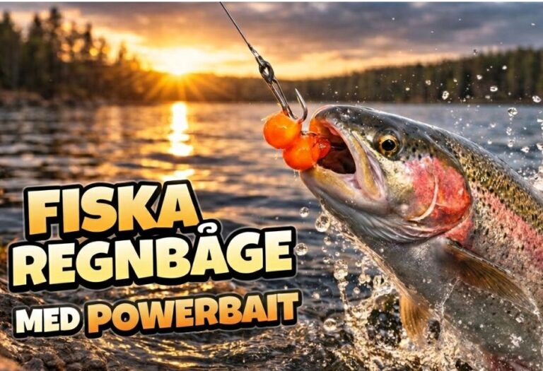 Fiska regnbåge med Powerbait och bottenmete bloggminiatyrbild